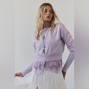 NWT! FP Free People Ellie Cashmere Pullover Sz XL